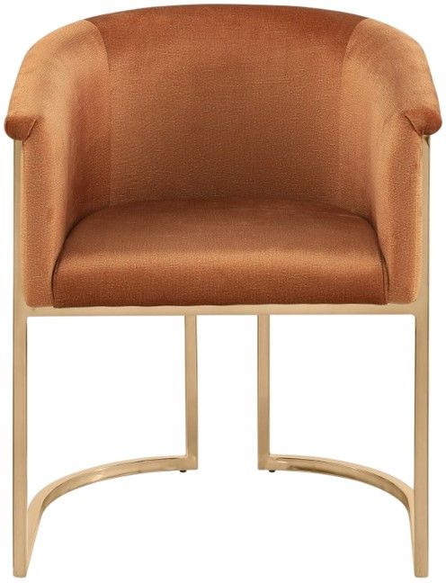 Meridian Furniture Tierra Cognac Upholstered Dining Chair-1