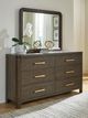 Signature Design by Ashley® Radkin Burnished Brown Dresser and Mirror-1