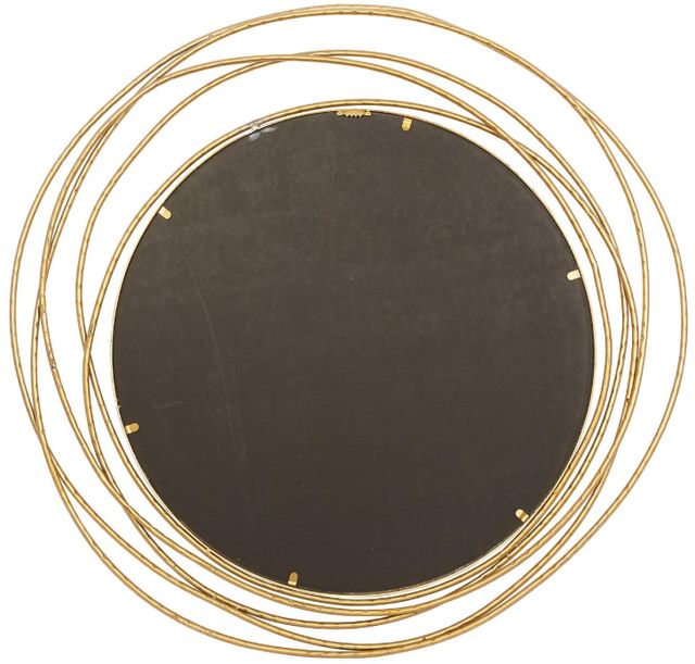 Deco Marche Gold Overlapping Ring Frame Wall Mirror-1