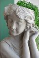 A & B Home Whitewash Stone Bust Planter-1