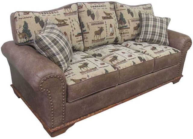 Marshfield Furniture Whitetail Ridge Brown Twin Sleeper Sofa-0