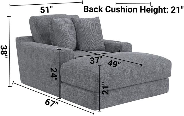 Jackson Furniture Cozy Gunmetal Chaise-2