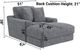 Jackson Furniture Cozy Gunmetal Chaise-2