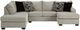 Benchcraft® Megginson 2-Piece Storm Right-Arm Facing Sectional and Chaise-0
