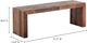 Moe's Home Collection Vintage Light Brown Small Bench-2