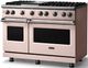 Viking® 5 Series 48" Blush Pro Style Gas (NG) Range with Polished Chrome Trim-2