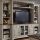 Liberty Furniture Morgan Creek Antique White/Wirebrushed Tobacco Entertainment Center-1