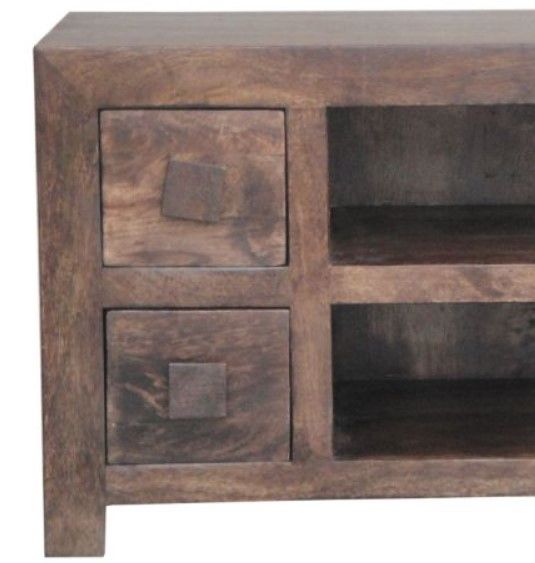 Jaipur Furniture Dakota Dark Brown 2-Drawer Plazma TV Unit-1