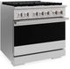 ZLINE Marino 36" Stainless Steel Pro Style Dual Fuel Range with 6 Brass Burners-3
