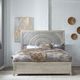 Liberty Furniture Belmar Silver Champagne/Washed Taupe California King Panel Bed-1