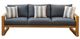 New Classic® Home Furnishings Bristol Bay Gray/Natural Fabric/Wood Outdoor Patio Sofa-0