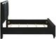 Coaster® Ravenne Black Queen Upholstered Panel Bed with LED-4