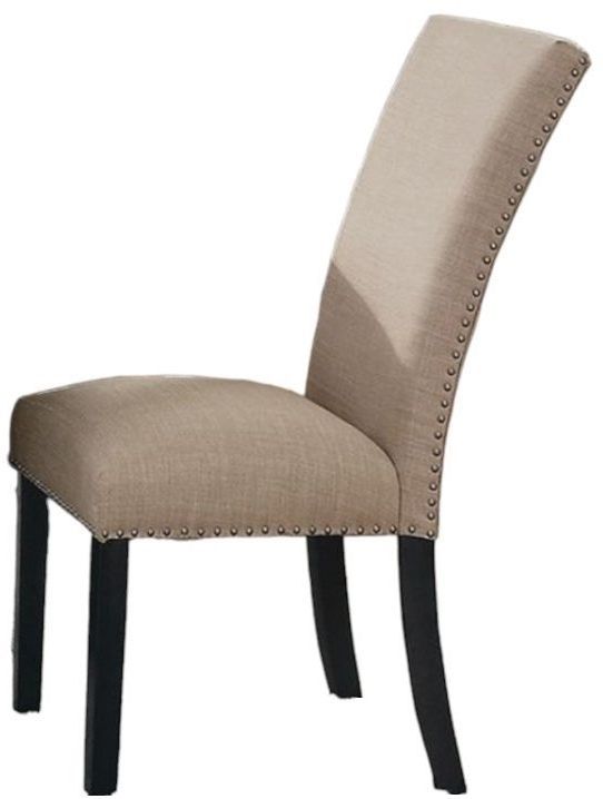 Furniture of America® Kian 2-Piece Beige/Black Side Chair Set-2