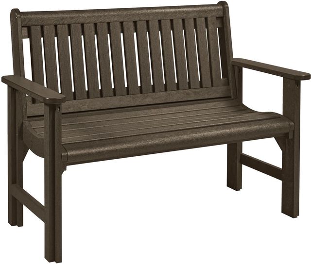 C.R. Plastics Generation Line Chocolate Garden Bench-0