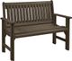 C.R. Plastics Generation Line Chocolate Garden Bench-0