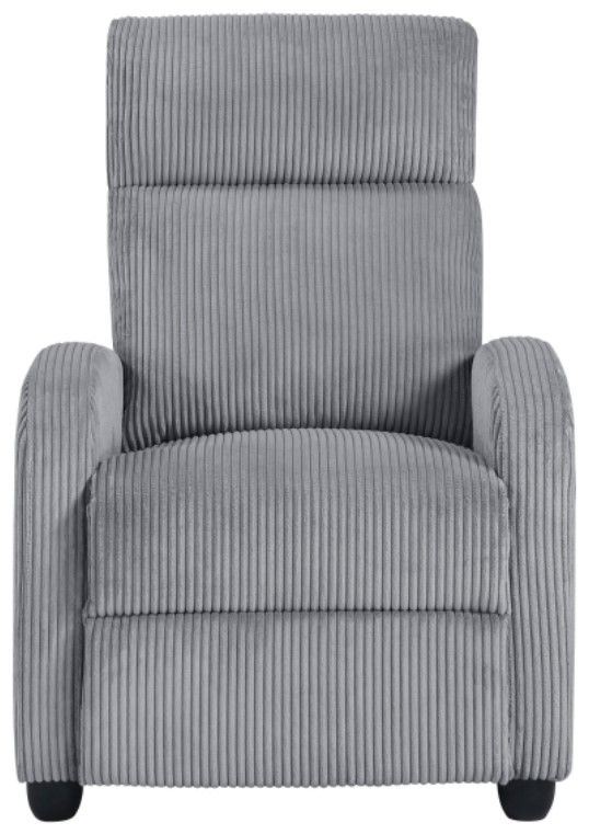 Homelegance® Parsons Dark Gray Manual Push Back Recliner-2