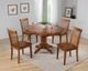 TEI Burnished Walnut 42" Round Pedestal Dining Table-1