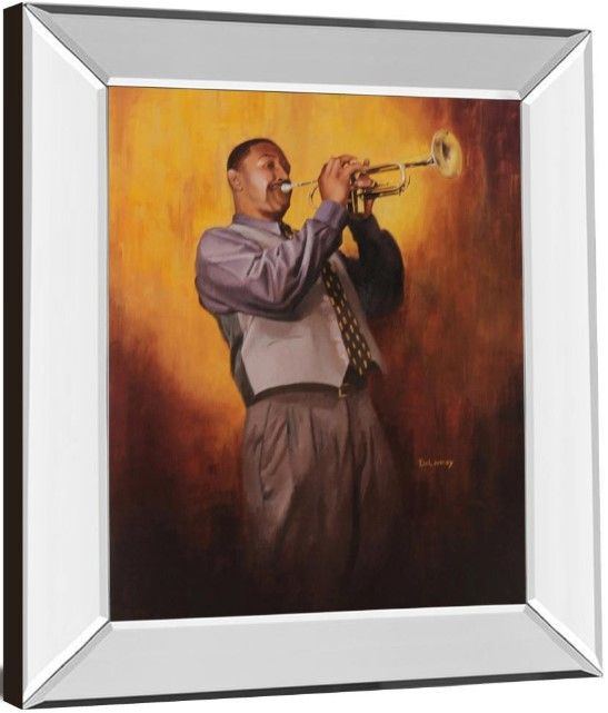 Classy Living Trumpet Player 26" Wall Art-2