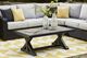 Signature Design by Ashley® Beachcroft Light Gray Outdoor Aluminum/Porcelain Cocktail Table with Black Base-5