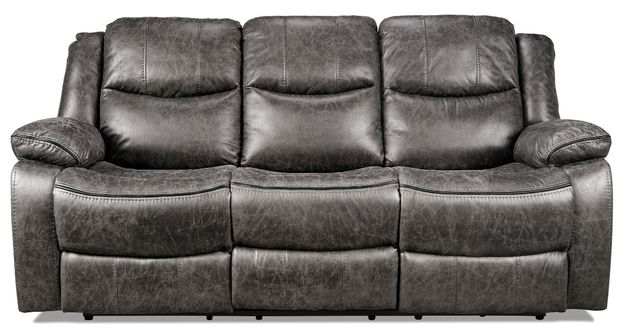 Mazin Furniture Everett Grey Reclining Sofa-1