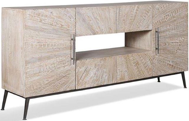 Parker House® Crossings Monaco Weathered Blanc TV Console-0