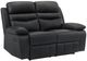 Homelegance® Hancock Black Double Manual Reclining Loveseat-0