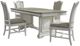 Liberty Furniture Abbey Park 5-Piece Antique White/Weathered Brown Trestle Dining Set-0
