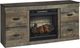 Signature Design by Ashley® Trinell 4-Piece Brown Entertainment Center with Electric Fireplace-3