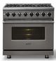 Viking® 7 Series 36" Damascus Gray Pro Style Dual Fuel Range-3