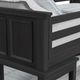 Elements International Hampton Kids Charcoal Youth Twin/Full Loft Bed with Staircase and Desk-4