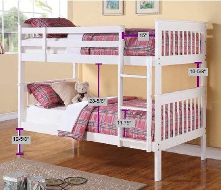 Coaster® Chapman White Twin Slats-1