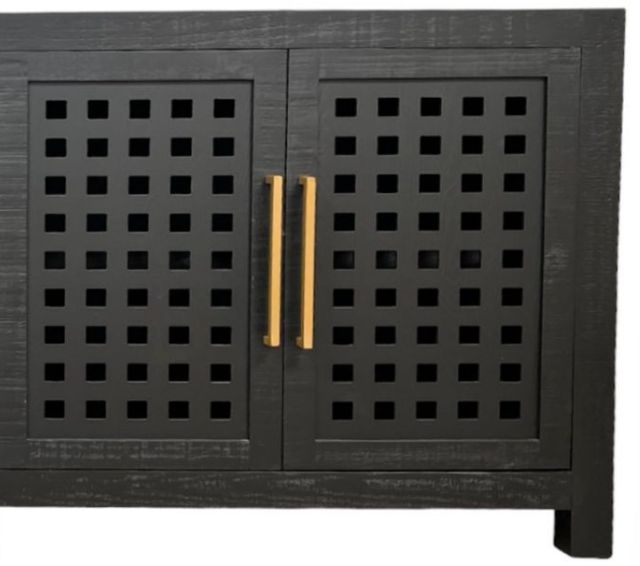 Million Dollar Rustic Midnight 6' Console Table with 4 door-1
