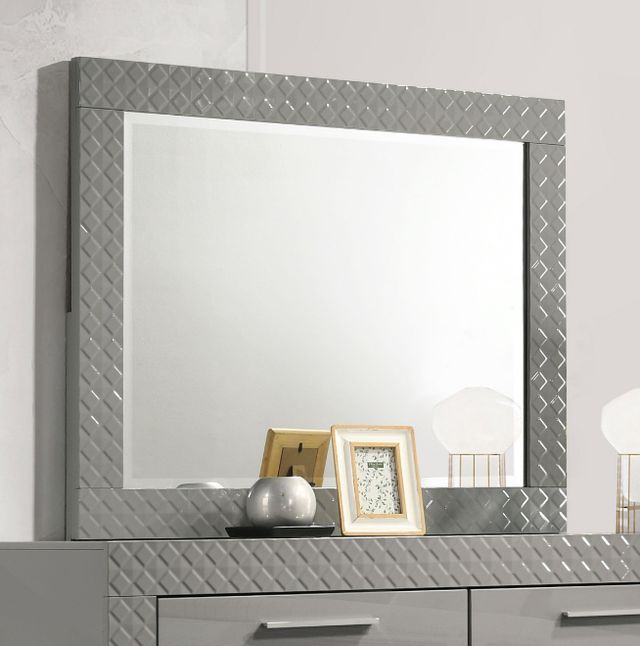 Coaster® Ives Gray High Gloss Dresser Mirror-2