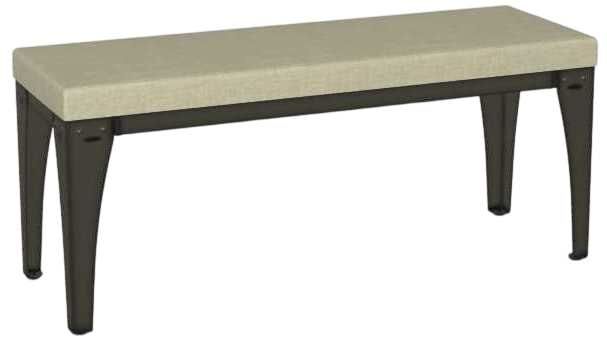 Amisco Customizable Upright 44" Upholstered Bench-2