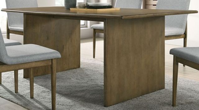 Furniture of America® St. Gallen 7-Piece Light Gray/Natural Tone Dining Set-3
