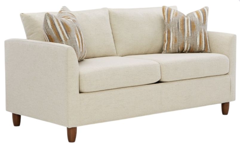 Best® Home Furnishings Customizable Bayment Full Memory Foam Sofa Sleeper with Dark Walnut Legs