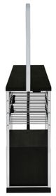 Coaster® Risley Chrome/Dark Charcoal Bar Cabinet with LED-3