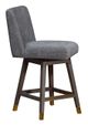 Armen Living Basila Gray Oak Swivel Counter Stool-2