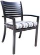 CabanaCoast® Customizable Lakeview Aluminum Outdoor Dining Arm Chair-0