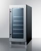Summit® Classic 3.2 Cu. Ft. Stainless Steel Wine Cooler-1