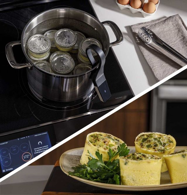 GE Profile™ 30" Fingerprint Resistant Stainless Steel Slide In Induction Range-6