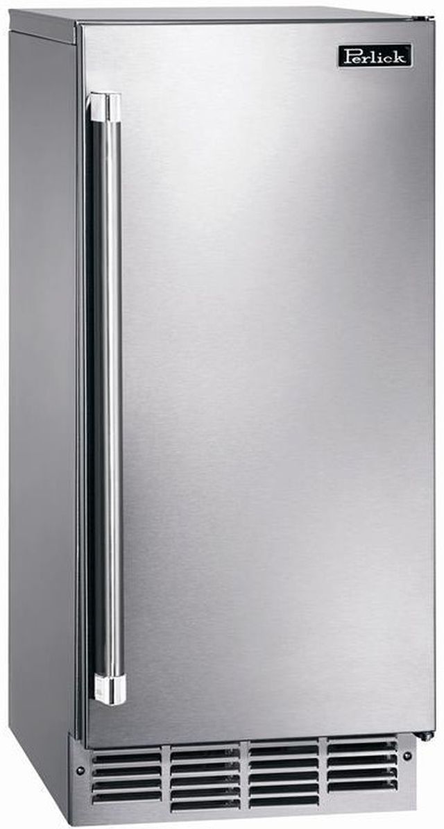 Perlick® Signature Series 15" 80 lb. Stainless Steel Undercounter Ice Maker-0