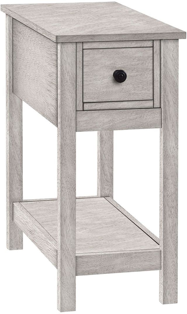 Monarch Specialties Inc. Grey Veneer 2-Tier Narrow End Table-0