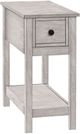 Monarch Specialties Inc. Grey Veneer 2-Tier Narrow End Table-0