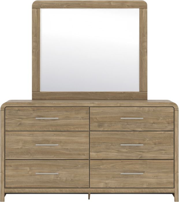 Signature Design by Ashley® Gramburg Warm Natural Brown Dresser and Mirror-2