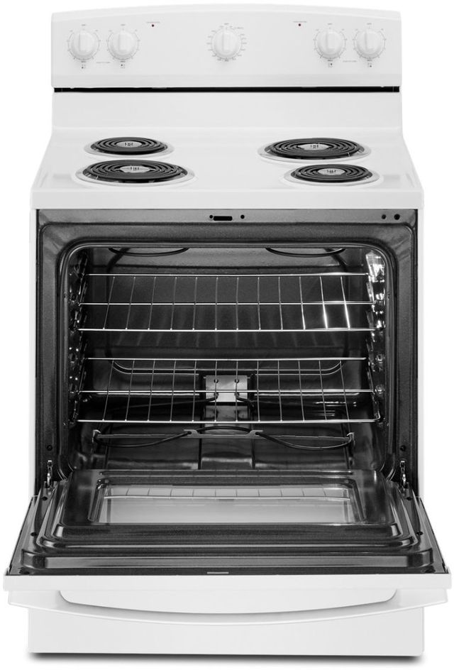 Amana® 30" White Freestanding Electric Range with Extra-Large Oven Window-1