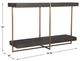 Uttermost® Taja Dark Walnut Console Table with Brushed Brass Frame-2