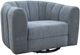International Furniture Direct Veira Light Blue Swivel Arm Chair-0
