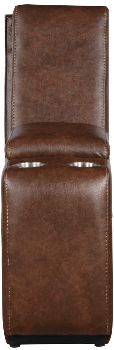 Homelegance® Putnam 6-Piece Brown Power Reclining Sectional with Chaise-2