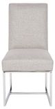 Vanguard® Furniture Michael Weiss Colton Light Gray/Stainless Steel Side Chair-1